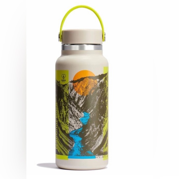 NIB Hydro Flask Limited Edition Yellowstone National Park Bottle 32oz Wide Mouth - Picture 3 of 7